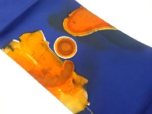 塩瀬抽象模様名古屋帯